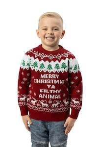 Children's Filthy Animal Christmas Jumper