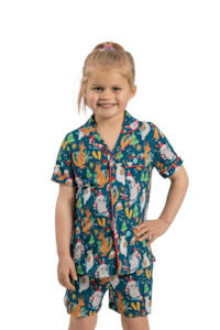 Children's Luxe Bamboo Australiana Christmas Pyjamas