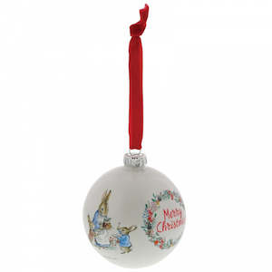 Beatrix Potter Peter Rabbit  Christmas Hanging Bauble