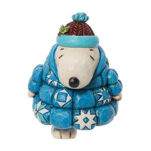 All Things Disney Mickey Mouse Snoopy Sleeping Beauty And More: Peanuts By Jim Shore - Snoopy wearing his Puffer Jacket