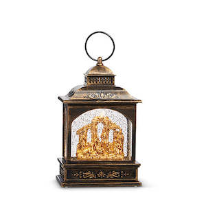 Gold Holy Family Musical Light Water Lantern