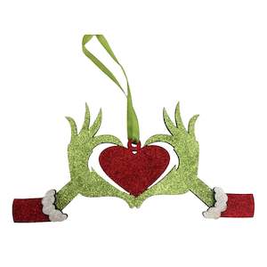 All Things Grinch: Grinches Hand Holding a Red Heart