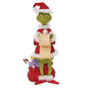 DR SEUSS THE GRINCH BY DEPT 56 - GRINCH WITH LIST