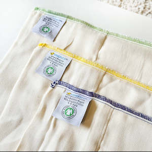 Bamboo & Organic Cotton Prefolds - 3 Pack