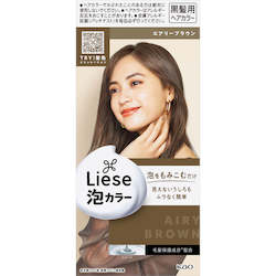 Kao bubble hair dye airy brown