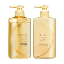 sHISEIDO TSUBAKI PREMIUM volume REPAIR SHAMPOO 490ml& + CONDITIONER 490g SET