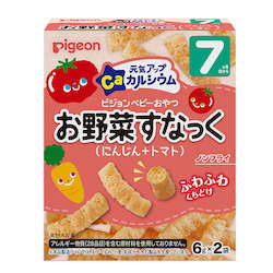 Pigeon Baby Rice Cracker Carrot and Tomato 12g 7+months