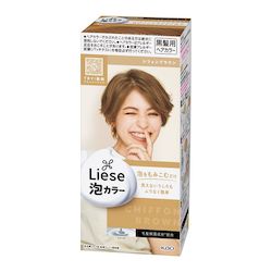 Kao bubble hair dye chiffon Brown