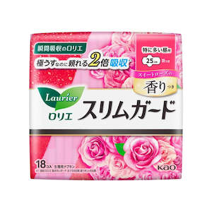 General store operation - other than mainly grocery: Kao Laurier sanitary pads S heavy flow 25cm 16 pieces rose scent