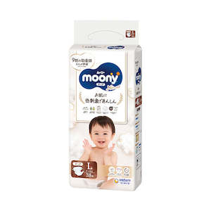 Unicharm Moony Natural Diaper L 9-14kg 38 pieces