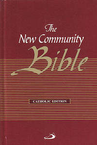 New Community Bible Catholic Index. Hardback. Red.