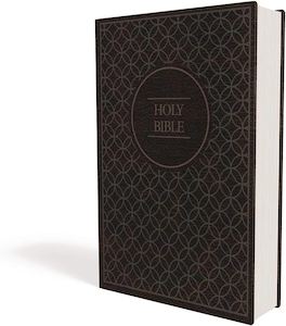 NIV  Bible Value Thinline Im/Lth Gry/Blk Comfort Print