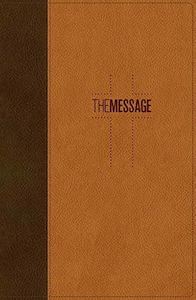 Message Bible Deluxe Gift Im/Lth Brown/Saddle