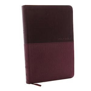 NKJV  Bible Thinline Value L/P Burgundy Lth/Soft