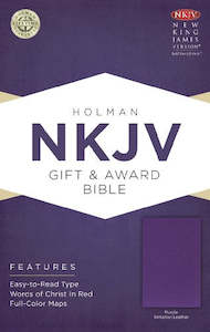 Stationery: NKJV  Bible Gift And Award Purple