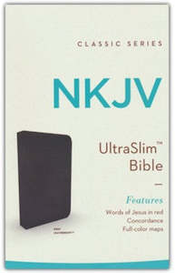 Stationery: NKJV  Bible Ultraslim Grey Lth/Soft