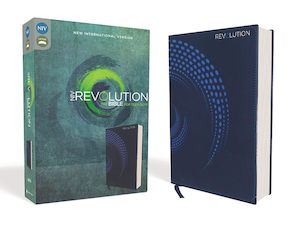 NIV  Revolution Bible Teen Guys Blue Im/Lth