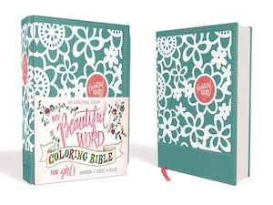 Stationery: NIV  Bible Beautiful Word Colouring for Girls Teal Im/Lth