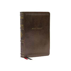 Stationery: NKJV  Bible Personal Size Ref erence Brown Im/Lth