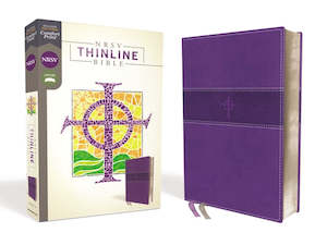 Stationery: NRSV Bible Thinline Purple Lth/Soft Comfort Print