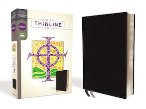 Stationery: NRSV  Bible Thinline Black Bond/Lth