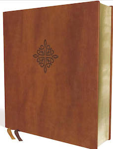 Stationery: NRSV X-Large Print Bible Brown LeatherSoft