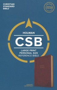 CSB  Bible Personal L/P Burgundy Lth/Touch