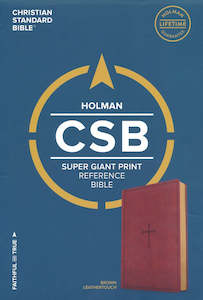 Stationery: CSB  Bible Super G/P Brown Lth/Touch