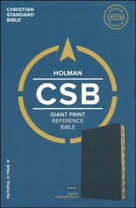 Stationery: CSB Giant-Print Reference Bible with Index - Black