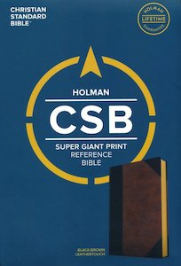 Stationery: CSB  Bible Super G/P Ref Blk/Brown Lth/Touch