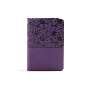 Stationery: KJV Large Print Compact Reference Bible Purple LeatherTouch