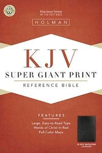 Stationery: KJV  Bible Super Giant Print Brown Lth/Touch