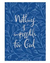 Stationery: Journal Luxleather - Nothing is Impossible Blue