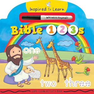 Bible 1 2 3 's Wipe clean Activity Book with marker