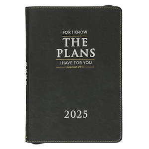 2025 Executive Planner with Zip - For I Know the... Black