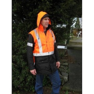 Work clothing: Thigh Length Safety Jacket