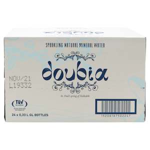 Specialised food: 24 pack - Doubia Naturally Sparkling Mineral Water 330ml