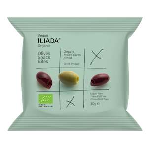 Specialised food: Organic Mixed Pitted Olives 'Iliada' 30g