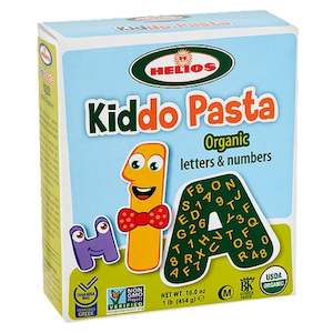 Specialised food: 'Helios' Organic Letters & Numbers Kiddo Pasta 454g