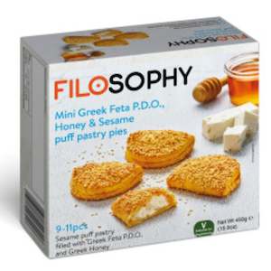 Filo Mini Greek Feta, Honey & Sesame Pies 450g