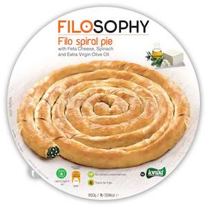 Filo Spiral pie with SPINACH, FETA & EVOO 850g