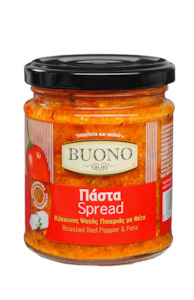 Buono Roasted Red Pepper & Feta Spread 200g