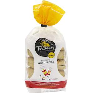 Traditional Mini Barley Rusk Roll "Kritharokoulouritsa" 600g