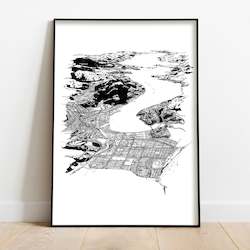 Local Prints By Leighton Corbett Art: DUNEDIN ART PRINT