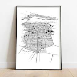 Local Prints By Leighton Corbett Art: AUCKLAND ART PRINT