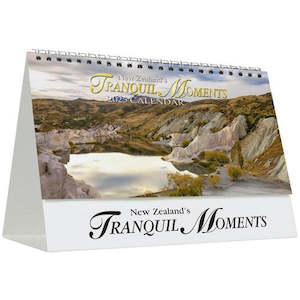 2025 Calendar New Zealand Tranquil Moments Desk