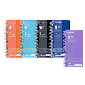 Colourhide® Tall Notebook 200 Page Assorted Colours