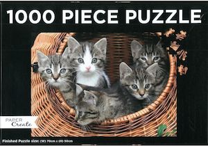 Adult, community, and other education: Jigsaw 1000 pc Puzzle Cats