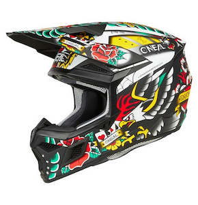 Sporting equipment: O'Neal 2025 Youth 3SRS INKED Helmet - Multi