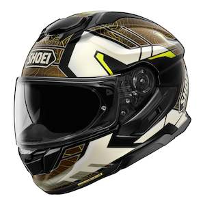 Shoei GT-Air 3 Hike TC11 - White / Brown / Hi-Vis Yellow